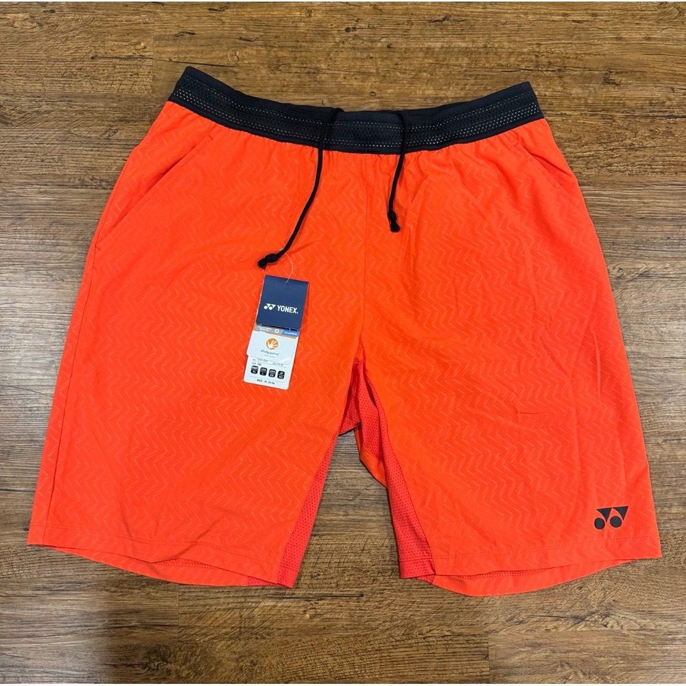 YONEX 15072EX Fire Red Performance Tennis Pickleball Badminton Shorts Men's L‎